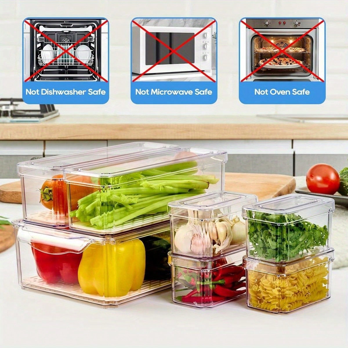 Set di 7 Contenitori Impilabil - Commercial Kitchen Fridge recensione e prezzo