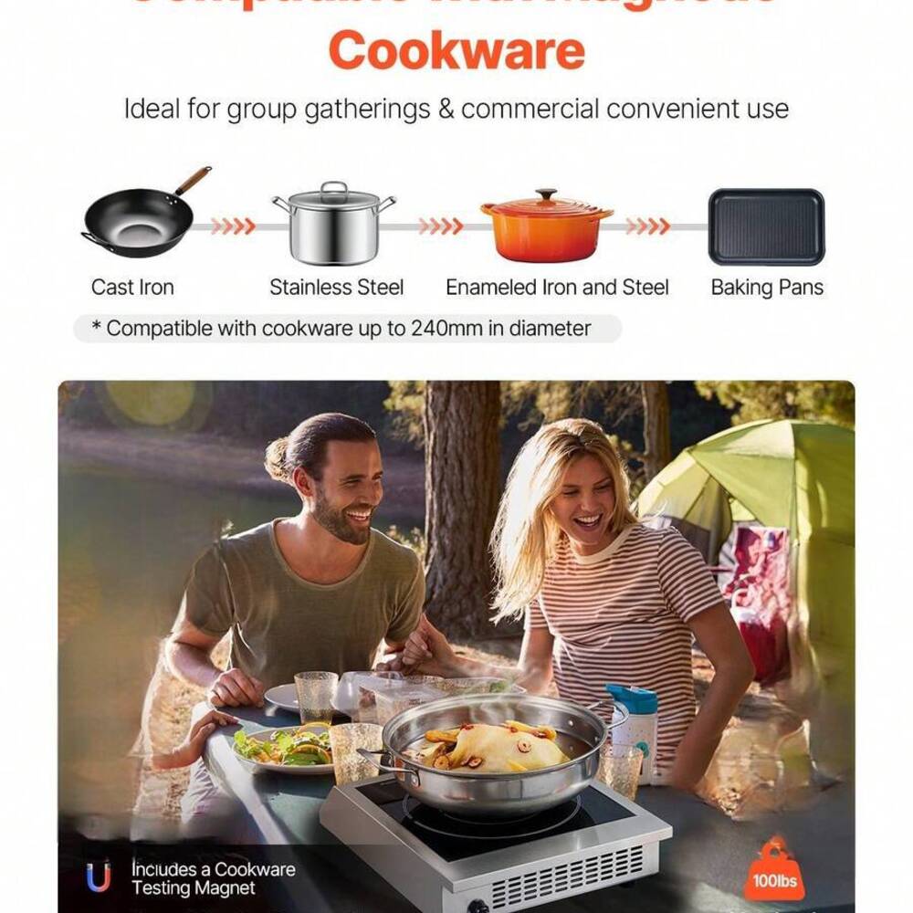 Piano Cottura Portatile, Bruci - Induction Cooker Commercial recensione e prezzo